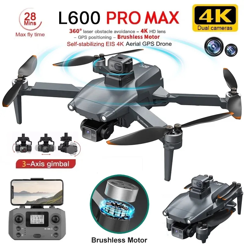 L600 pro max gps drone profiss - Drone Camera 4K avaliação e preço